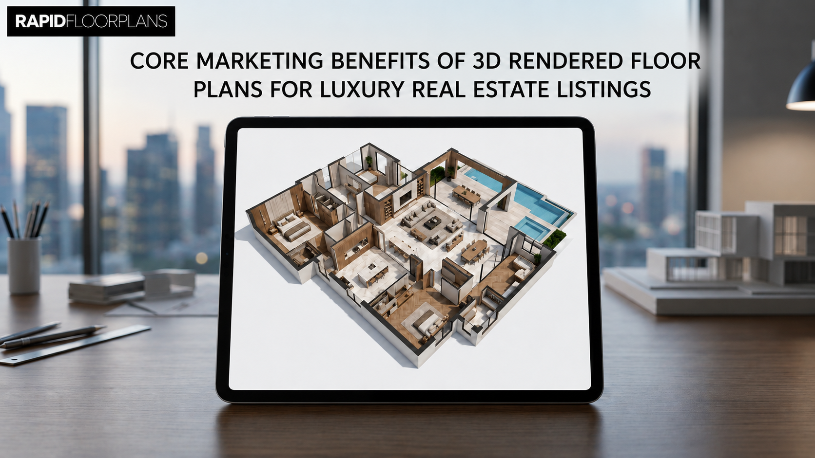 3D floor plans for luxury real estate