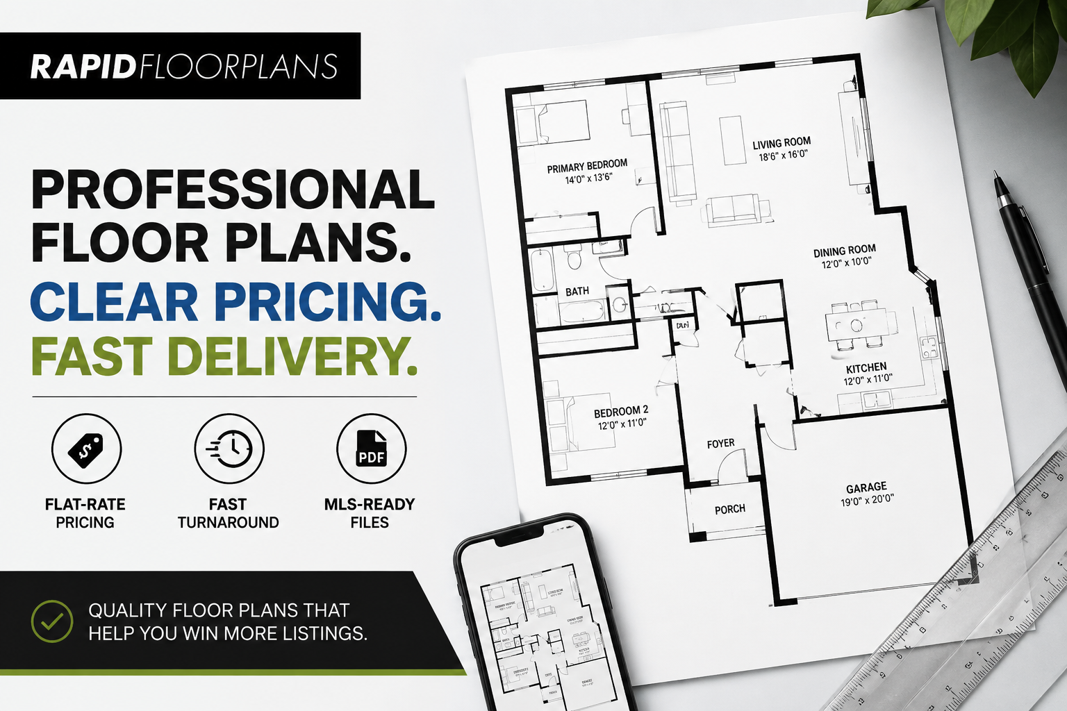 Professional floor plans